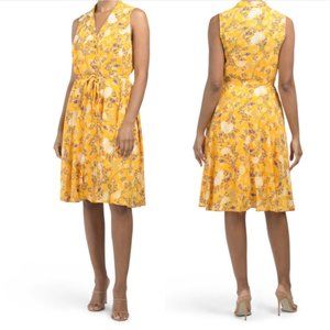 NANETTE LEPORE Floral Jacquard Tie Front Dress